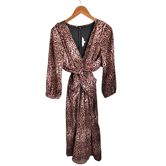 Anthropologie Ranna Gill Printed Cut Out Midi Boho Dress Size Small - Picture 4 of 10